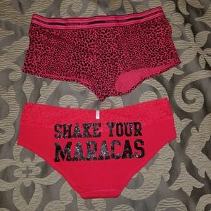 New! Victoria's Secret Cheetah Boy Shorts Large